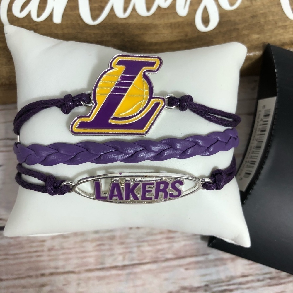 Los Angeles Lakers Rope Bracelet -‎ New in Box